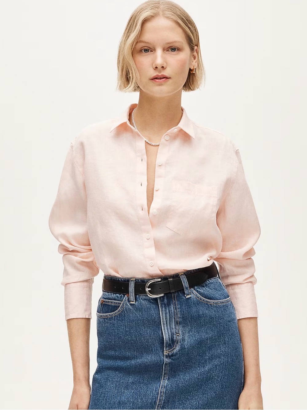 J Crew Garçon Classic Button-up Shirt In Baird McNutt Irish Linen. Size 10